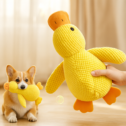 DogCare® Παπάκι με Ήχο – Ανθεκτικό Λούτρινο Παιχνίδι για τρελά παιχνίδια