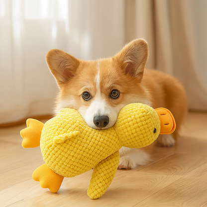 DogCare® Παπάκι με Ήχο – Ανθεκτικό Λούτρινο Παιχνίδι για τρελά παιχνίδια