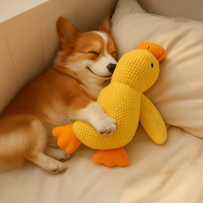 DogCare® Παπάκι με Ήχο – Ανθεκτικό Λούτρινο Παιχνίδι για τρελά παιχνίδια