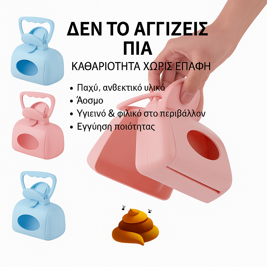 Συλλέκτης Ακαθαρσιών Σκύλου One-Touch (Ροζ / Ανοιχτό Μπλε)