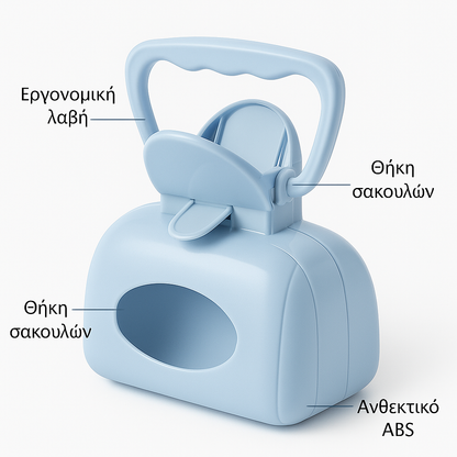 Συλλέκτης Ακαθαρσιών Σκύλου One-Touch (Ροζ / Ανοιχτό Μπλε)