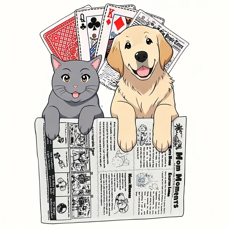 Παιχνίδι Εφημερίδα με ήχο Σκρίτσι-Σκρίτσι που Τρελένει Γατάκια & Σκυλάκια