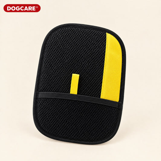 Γάντι αφαίρεσης τριχών DOGCARE® για υφάσματα, μαύρο με κίτρινη λωρίδα